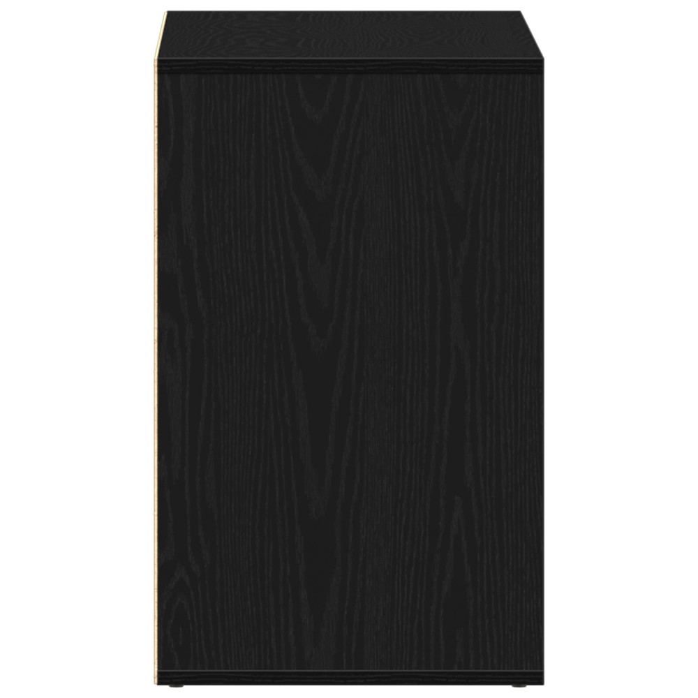 Produktbild för Kosmetisk skåp Svart Ek 80 x 40 x 65 cm Konstruerat trä