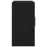 Produktbild för Väggskåp Väggmonterad Svart Ek 60 x 30 x 60 cm Konstruerat trä