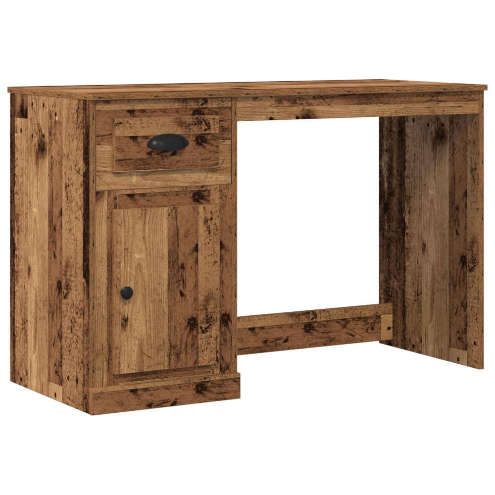 Produktbild för Skrivbord med låda Gammalt trä 50 x 115 x 75 cm Konstruerat trä
