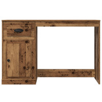 Produktbild för Skrivbord med låda Gammalt trä 50 x 115 x 75 cm Konstruerat trä