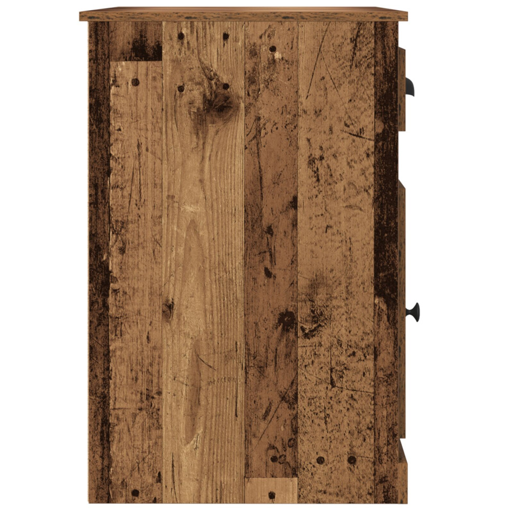 Produktbild för Skrivbord med låda Gammalt trä 50 x 115 x 75 cm Konstruerat trä