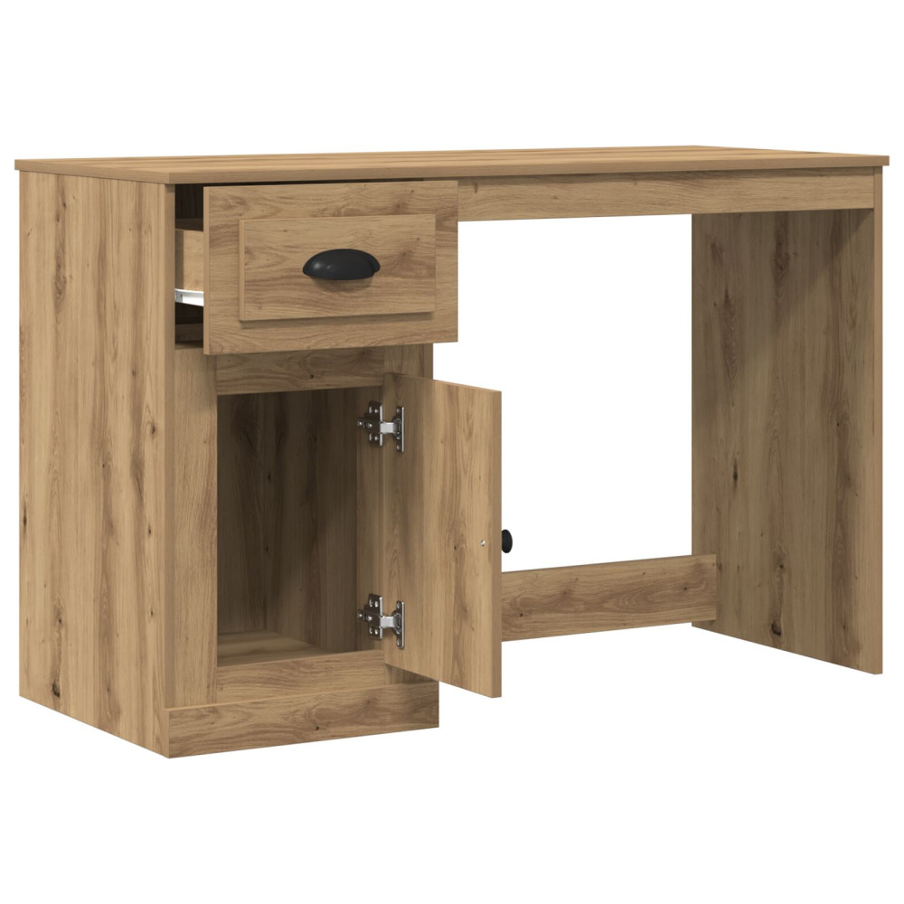 Produktbild för Skrivbord med låda Artisan Ek 50 x 115 x 75 cm Konstruerat trä