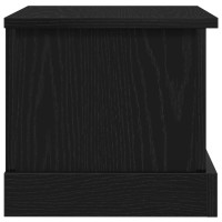 Produktbild för Förvaringslåda Svart ek 50 x 30 x 28 cm Konstruerat trä