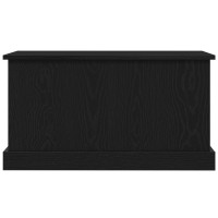 Produktbild för Förvaringslåda Svart ek 70 x 40 x 38 cm Konstruerat trä