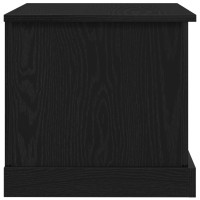 Produktbild för Förvaringslåda Svart ek 70 x 40 x 38 cm Konstruerat trä