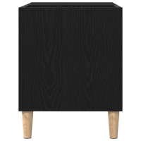 Produktbild för Skivskåp Svart ek 84,5 x 38 x 48 cm Konstruerat trä