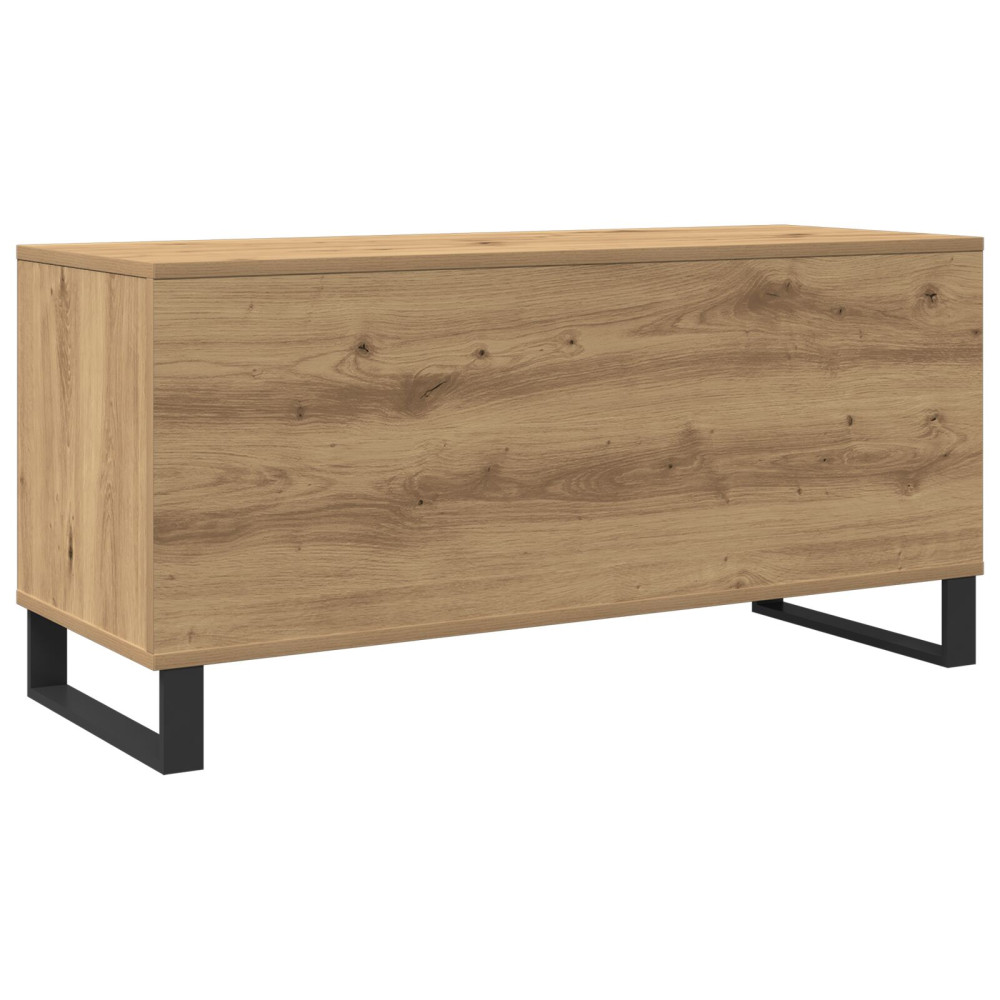 Produktbild för Skivskåp med hylla Gammalt trä 100 x 38 x 48 cm Konstruerat trä