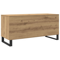 Produktbild för Skivskåp med hylla Gammalt trä 100 x 38 x 48 cm Konstruerat trä