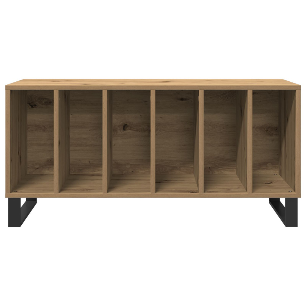 Produktbild för Skivskåp med hylla Gammalt trä 100 x 38 x 48 cm Konstruerat trä