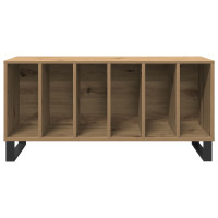 Produktbild för Skivskåp med hylla Gammalt trä 100 x 38 x 48 cm Konstruerat trä