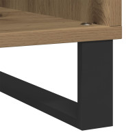 Produktbild för Skivskåp med hylla Gammalt trä 100 x 38 x 48 cm Konstruerat trä