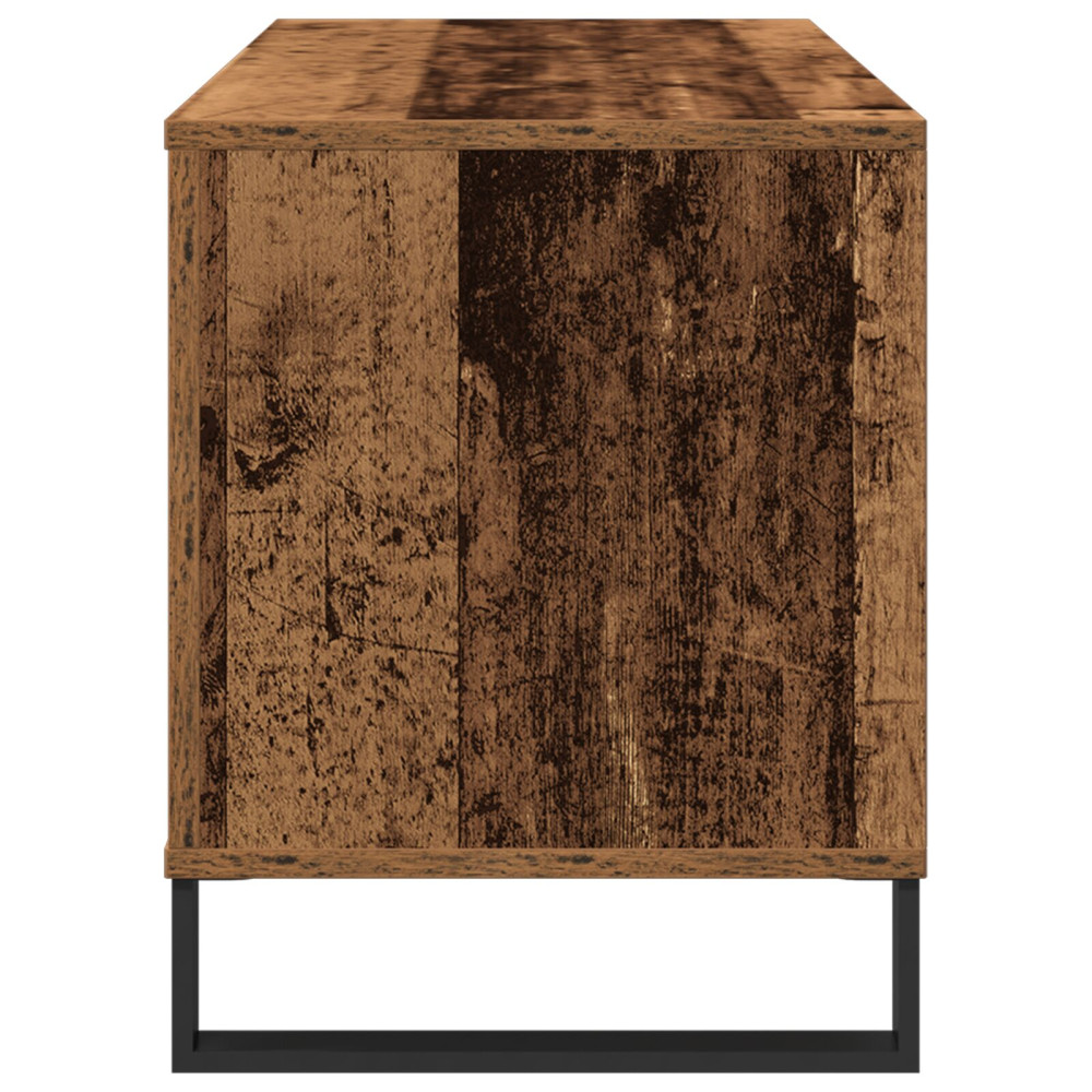 Produktbild för Skivskåp med hylla artisan ek 100 x 38 x 48 cm Konstruerat trä