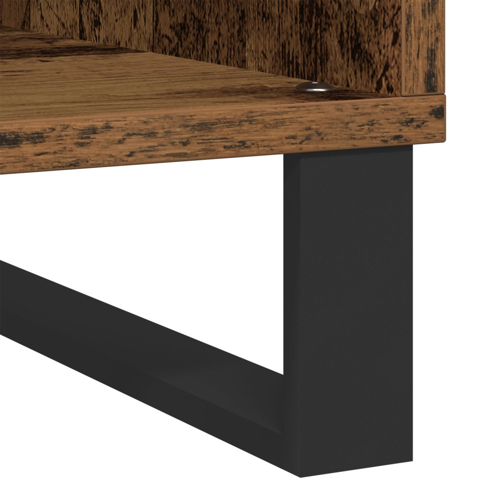 Produktbild för Skivskåp med hylla artisan ek 100 x 38 x 48 cm Konstruerat trä