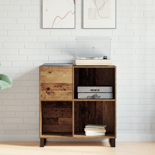 vidaXL Skivskåp med hylla artisan ek 84,5 x 38 x 89 cm Konstruerat trä