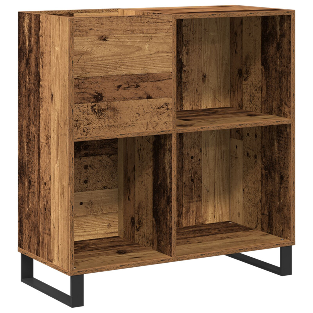 Produktbild för Skivskåp med hylla artisan ek 84,5 x 38 x 89 cm Konstruerat trä