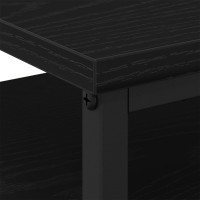 Produktbild för Nattduksbord 2 pcs Svart Ek 34 x 35,5 x 50 cm Konstruerat trä
