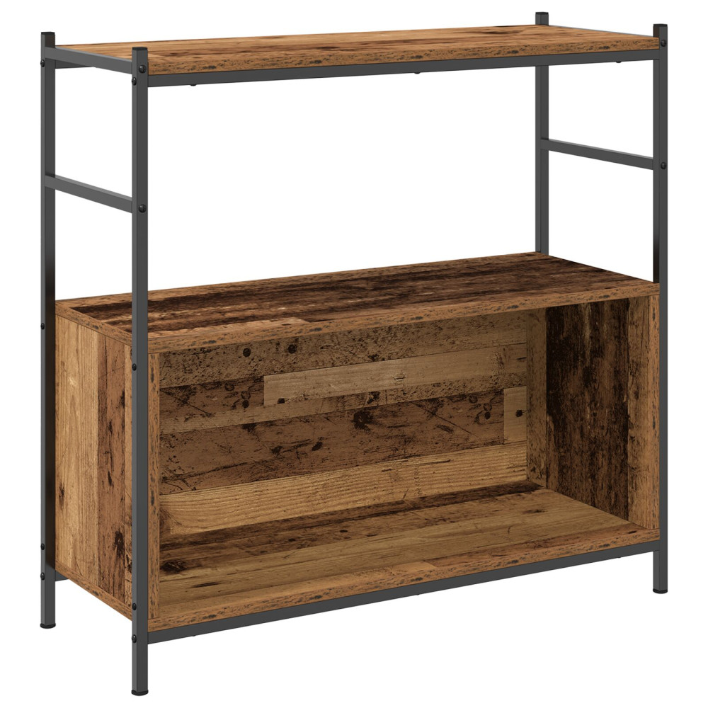 Produktbild för Hyllsystem Rökt ek 80 x 30 x 78,5 cm Konstruerat trä