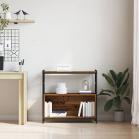 Produktbild för Hyllsystem Rökt ek 80 x 30 x 78,5 cm Konstruerat trä