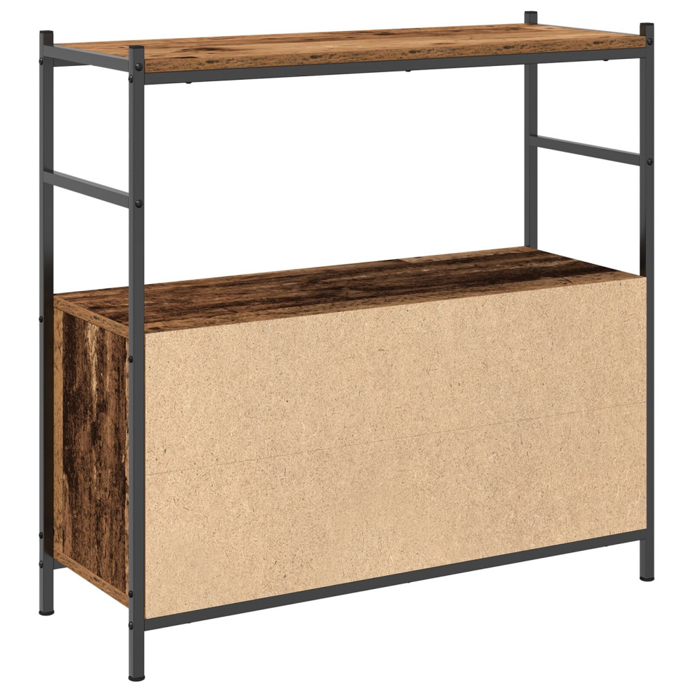 Produktbild för Hyllsystem Rökt ek 80 x 30 x 78,5 cm Konstruerat trä