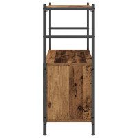Produktbild för Hyllsystem Rökt ek 80 x 30 x 78,5 cm Konstruerat trä