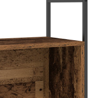 Produktbild för Hyllsystem Rökt ek 80 x 30 x 78,5 cm Konstruerat trä