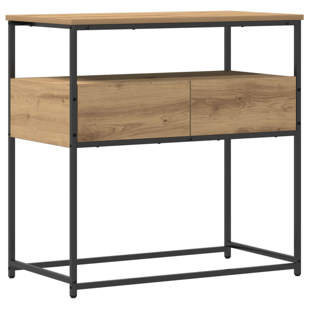 Produktbild för Konsolbord med låda Artisan Ek 75 x 40 x 75 cm Konstruerat trä