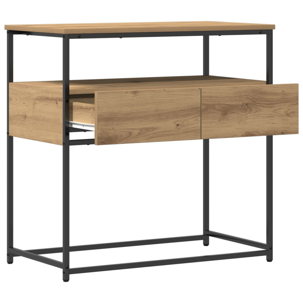 Produktbild för Konsolbord med låda Artisan Ek 75 x 40 x 75 cm Konstruerat trä