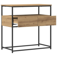 Produktbild för Konsolbord med låda Artisan Ek 75 x 40 x 75 cm Konstruerat trä