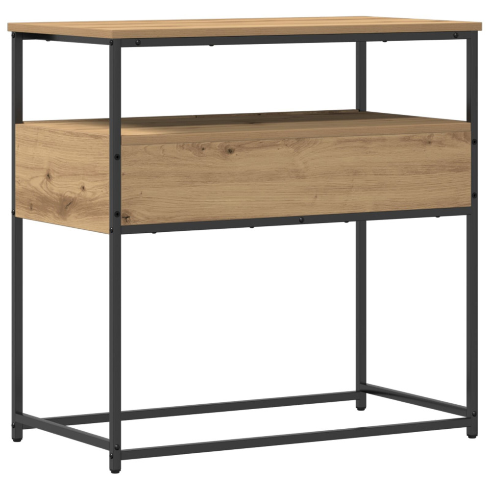 Produktbild för Konsolbord med låda Artisan Ek 75 x 40 x 75 cm Konstruerat trä