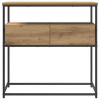 Produktbild för Konsolbord med låda Artisan Ek 75 x 40 x 75 cm Konstruerat trä