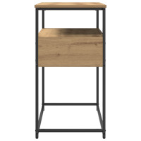 Produktbild för Konsolbord med låda Artisan Ek 75 x 40 x 75 cm Konstruerat trä