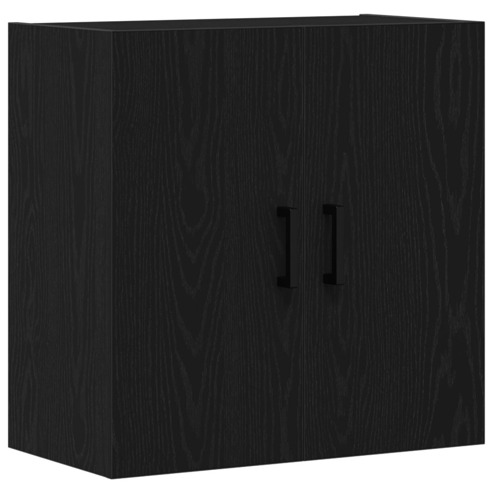 Produktbild för Väggmonterat skåp Svart Ek 60 x 31 x 60 cm Konstruerat trä