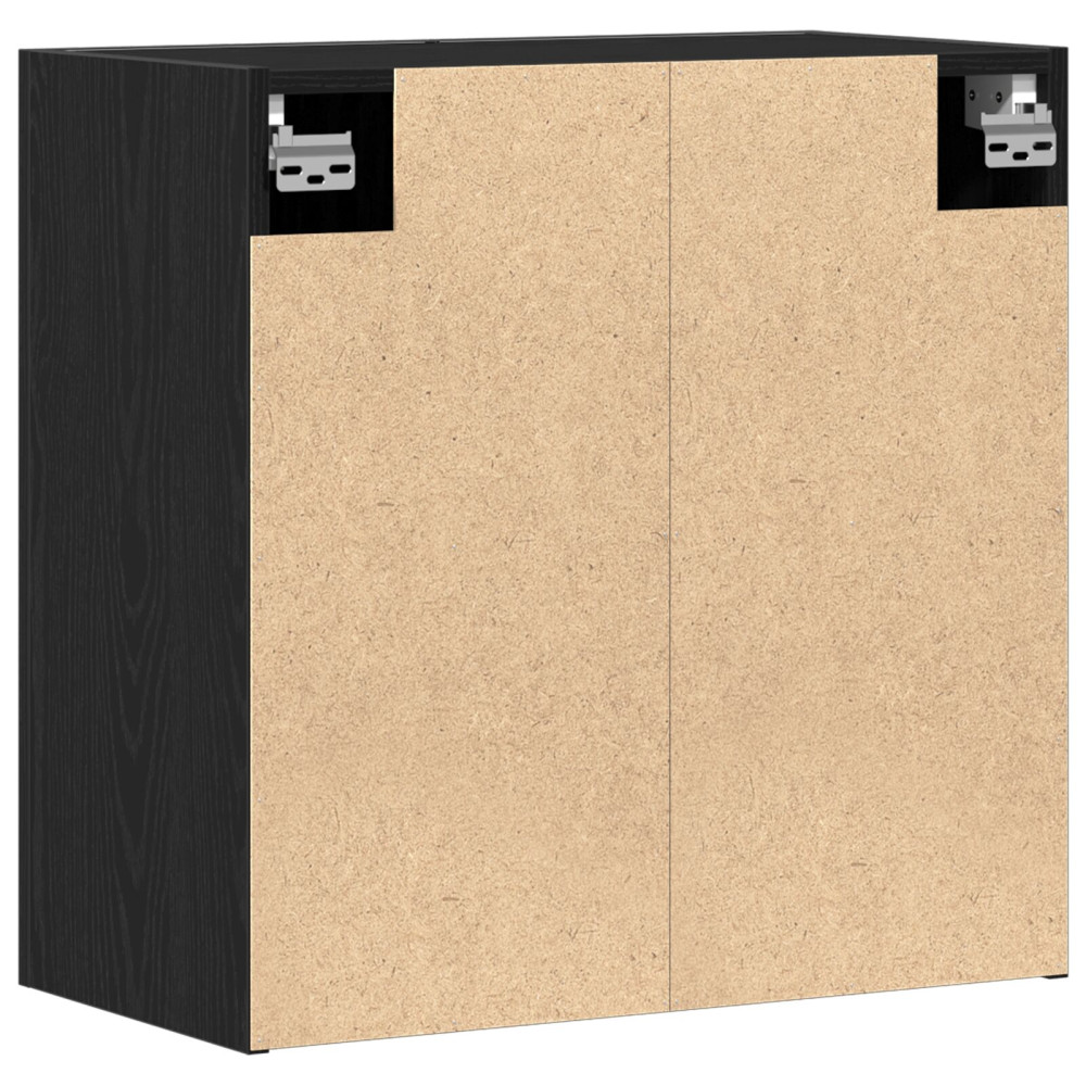 Produktbild för Väggmonterat skåp Svart Ek 60 x 31 x 60 cm Konstruerat trä
