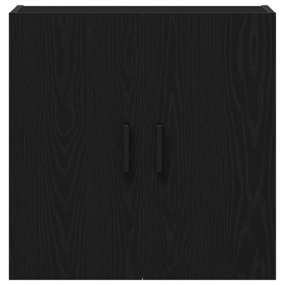 Produktbild för Väggmonterat skåp Svart Ek 60 x 31 x 60 cm Konstruerat trä