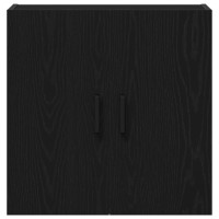 Produktbild för Väggmonterat skåp Svart Ek 60 x 31 x 60 cm Konstruerat trä