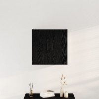 Produktbild för Väggmonterat skåp Svart Ek 60 x 31 x 60 cm Konstruerat trä