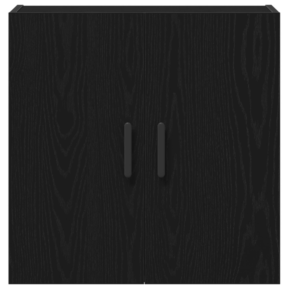 Produktbild för Väggmonterat skåp Svart Ek 60 x 31 x 60 cm Konstruerat trä