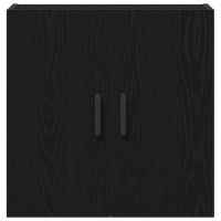 Produktbild för Väggmonterat skåp Svart Ek 60 x 31 x 60 cm Konstruerat trä