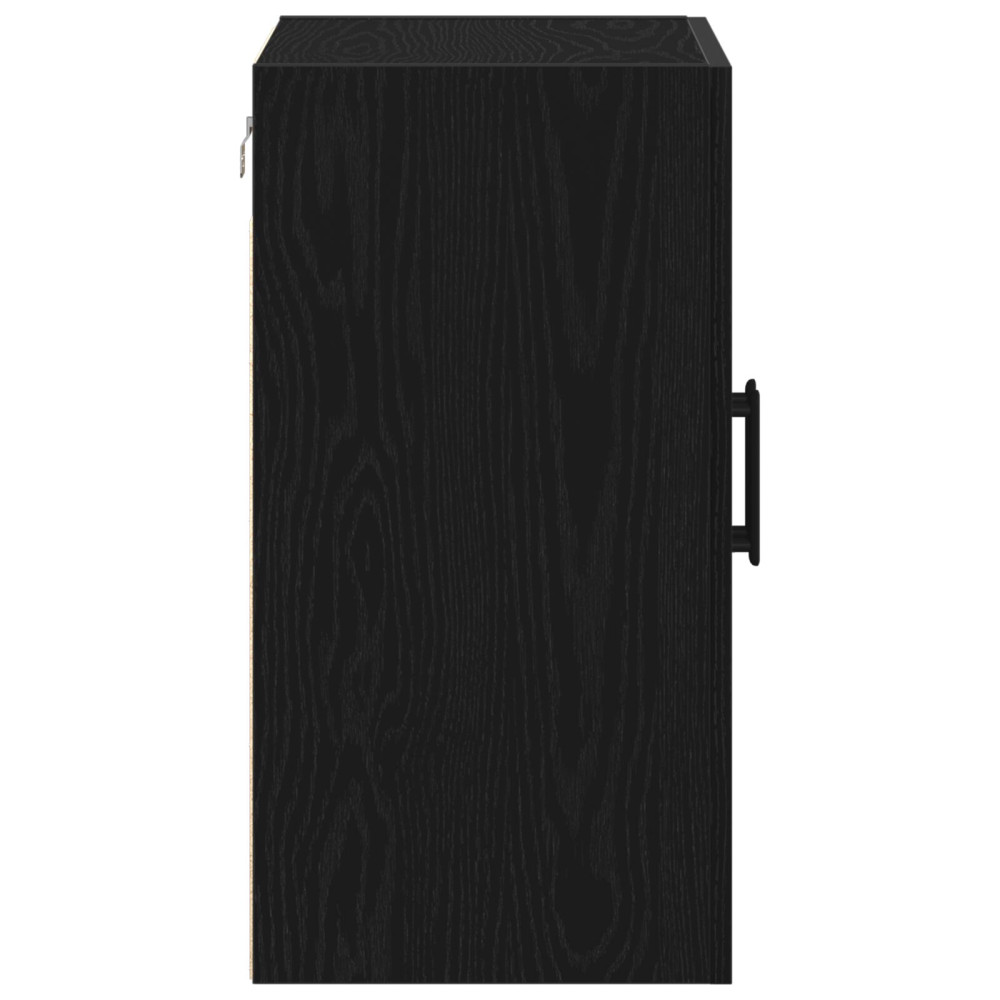 Produktbild för Väggmonterat skåp Svart Ek 60 x 31 x 60 cm Konstruerat trä