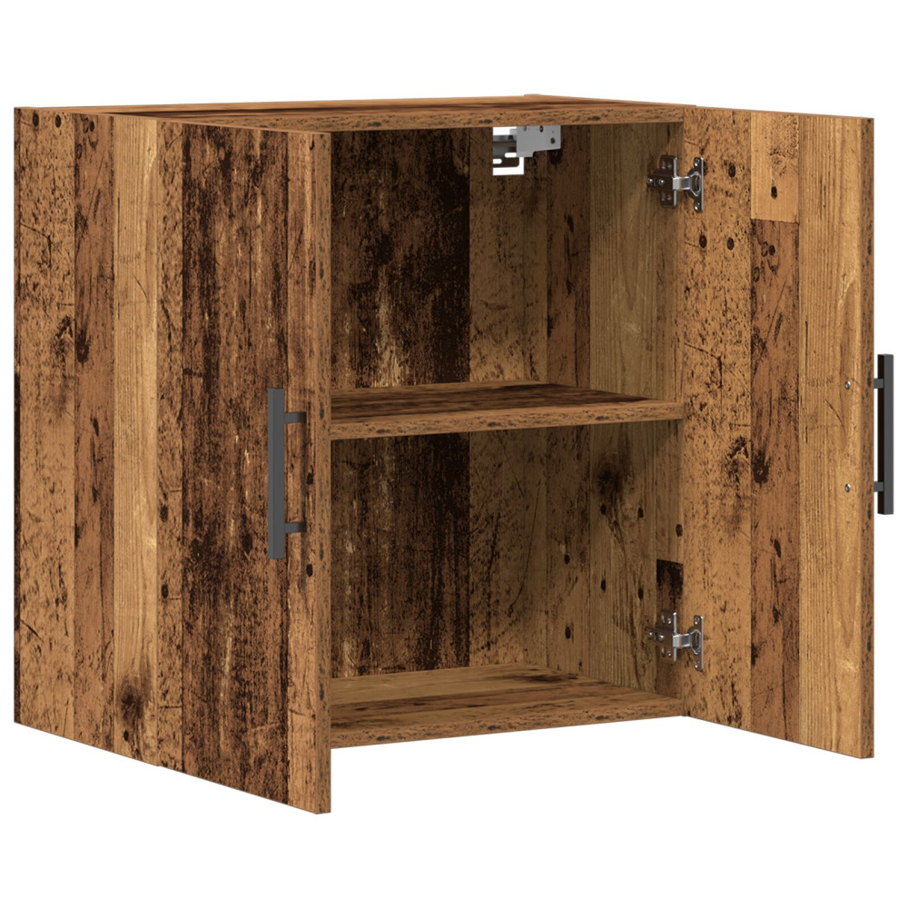 Produktbild för Väggskåp Gammalt trä 60 x 31,5 x 60 cm Konstruerat trä