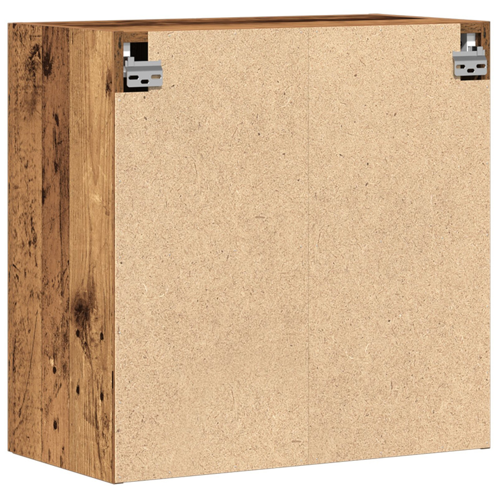 Produktbild för Väggskåp Gammalt trä 60 x 31,5 x 60 cm Konstruerat trä
