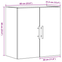 Produktbild för Väggskåp Artisan Ek 60 x 31,5 x 60 cm Konstruerat trä