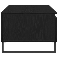 Produktbild för Kaffeebord med låda Svart Ek 90 x 50 x 36,5 cm Konstruerat trä
