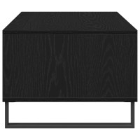 Produktbild för Kaffeebord med låda Svart Ek 90 x 50 x 36.5 cm Konstruerat trä