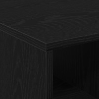 Produktbild för Kaffeebord med låda Svart Ek 90 x 50 x 36.5 cm Konstruerat trä