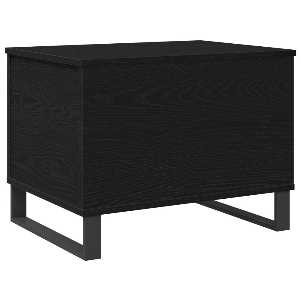 Produktbild för Kaffeebord Svart Ek 60 x 44,5 x 45 cm