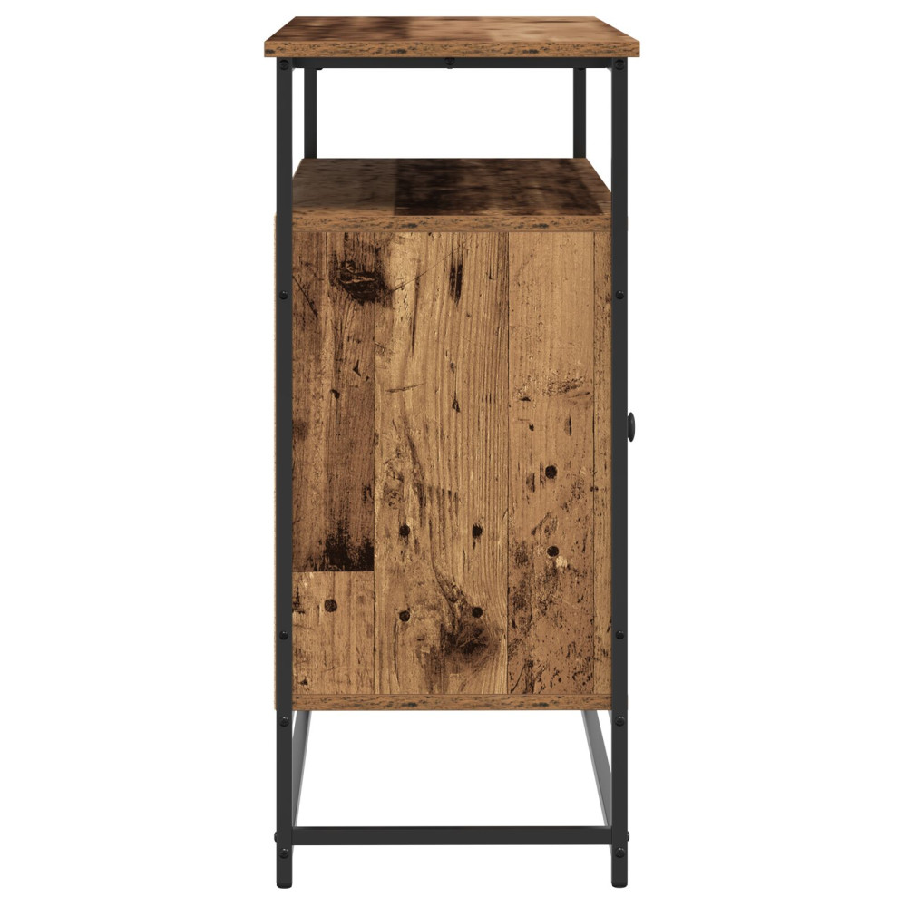 Produktbild för Sideboard Gammalt trä 100 x 35 x 80 cm Konstruerat trä