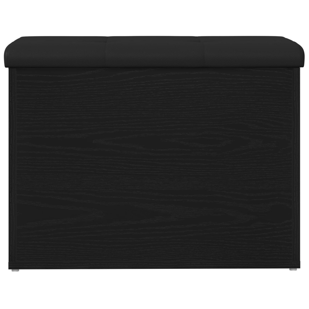 Produktbild för Förvaringsbänk Svart ek 62 x 42 x 45 cm Konstruerat trä