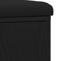Produktbild för Förvaringsbänk Svart Ek 102 x 32 x 50 cm Konstruerat trä