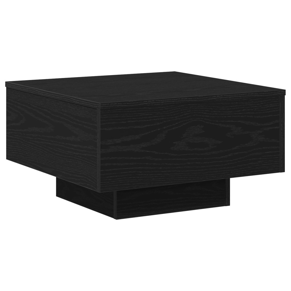 Produktbild för Kaffeebord Svart Ek 55 x 55 x 31 cm